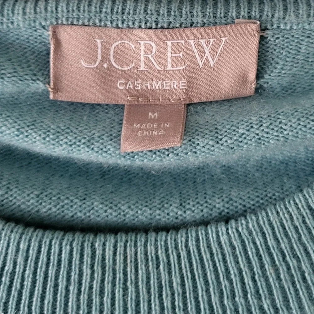 J. Crew The Good Cashmere Sweater Womens Medium Seafoam Green Re-Imagined